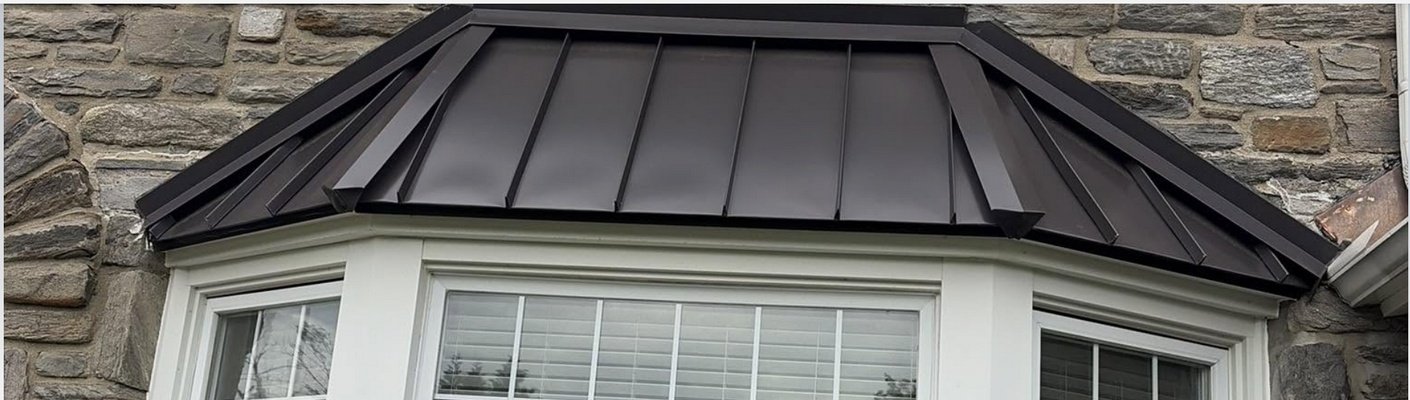 Machuca Roofing - Custom Standing Seam Metal Bay Window Installation